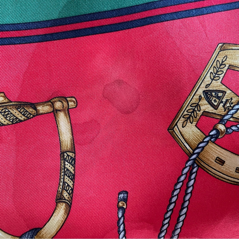Vintage Gucci Equestrian Print Silk Scarf. - Picture 10 of 16